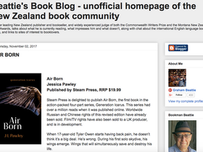 Air Born featured on hugely influential Beattie's Book Blog