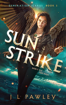 The book cover for Generation Icarus 3 Sun Strike