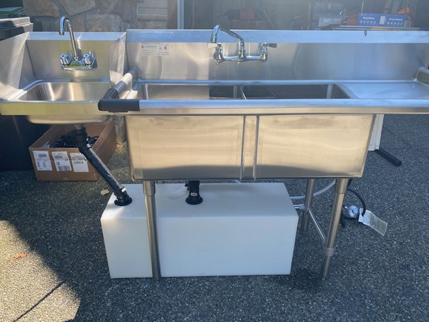 Sanitation station for rent in vancouver - front