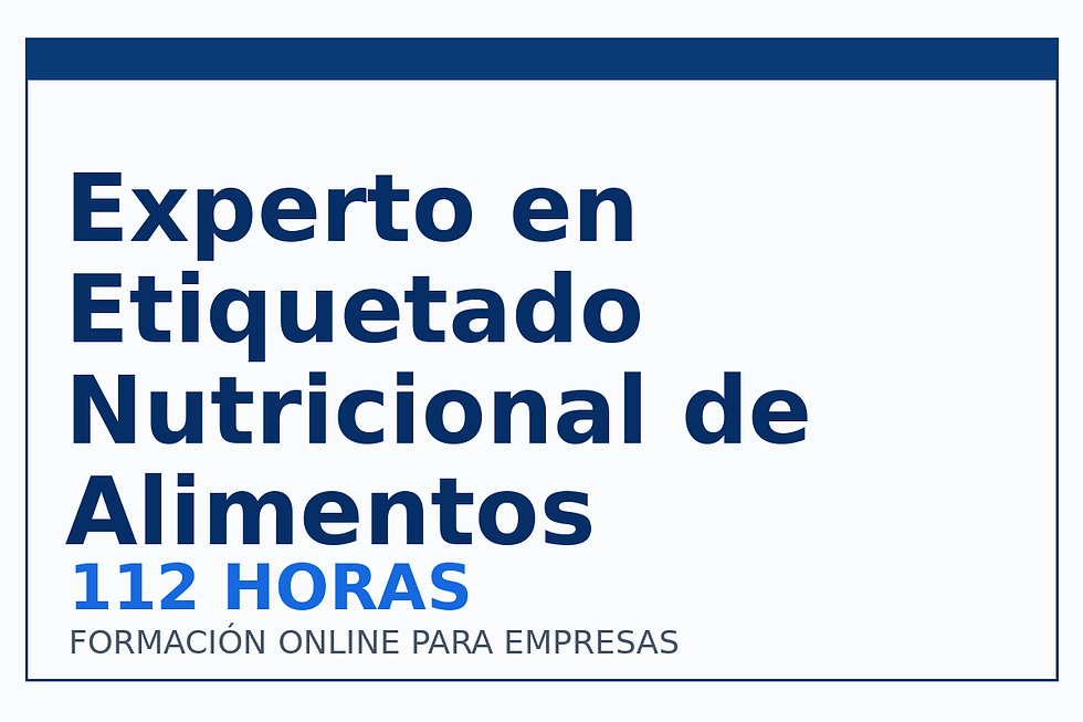 Experto en Etiquetado Nutricional de Alimentos