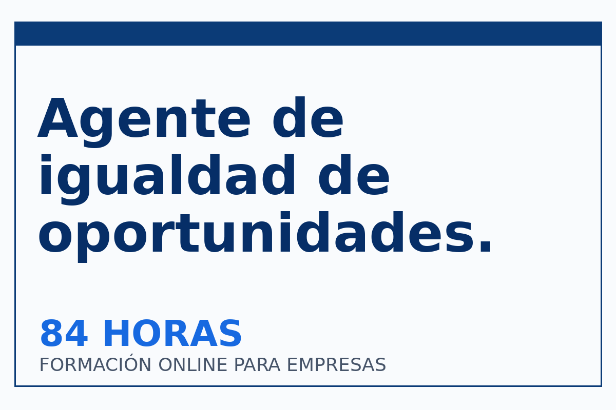 Agente de igualdad de oportunidades.