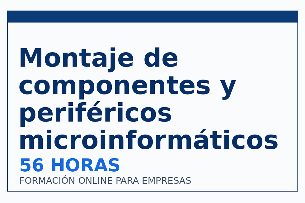 Montaje de componentes y periféricos microinformáticos