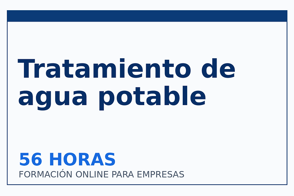 Tratamiento de agua potable