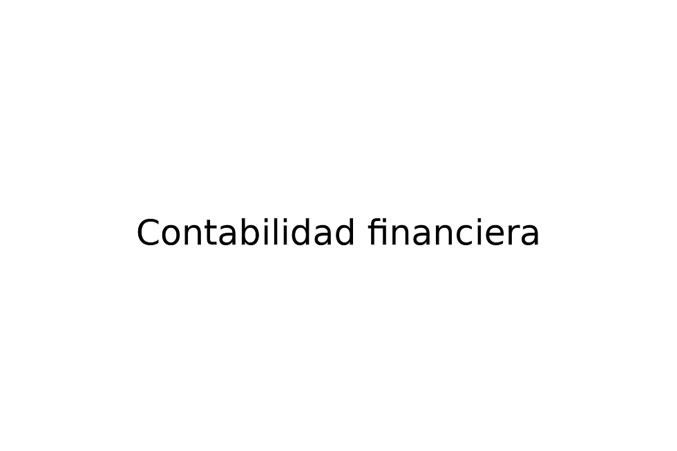 Contabilidad financiera