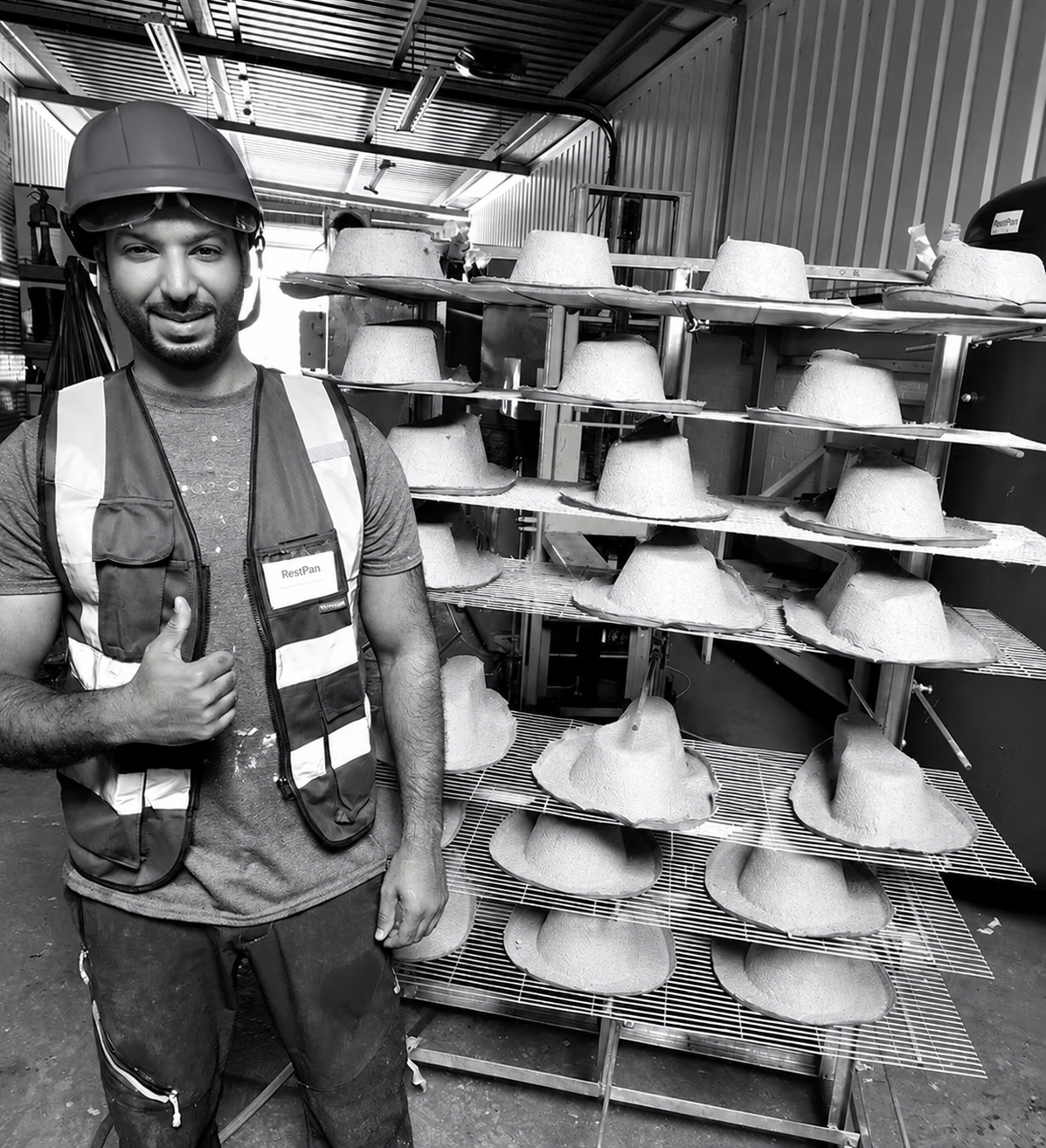 Khaled Alshaheen founder of iCorner in the factory