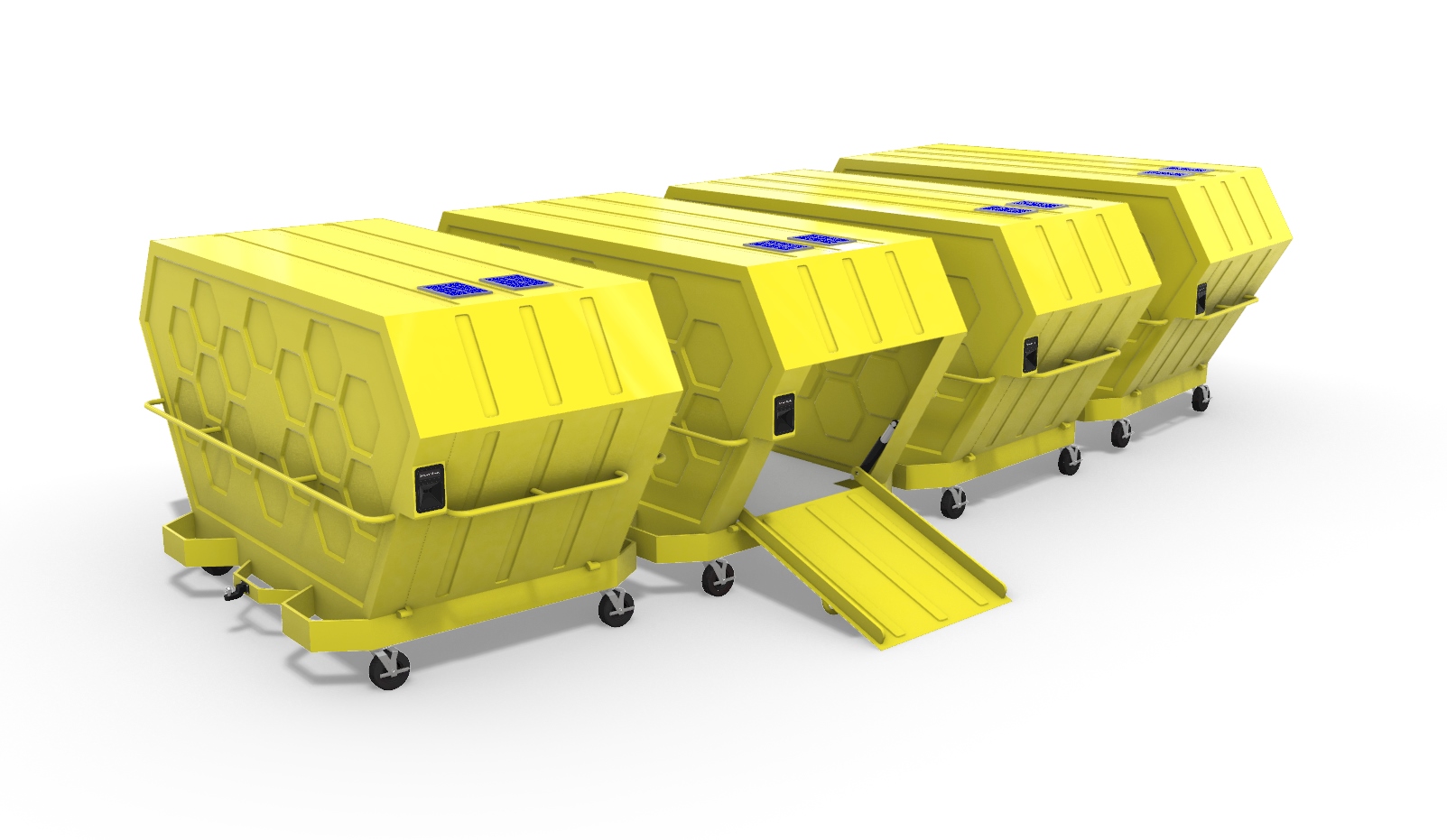 Original iCorner industrial product design in yellow