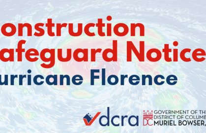 Hurricane Florence Construction Safeguard Notice
