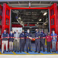 ribbon cutting for new fire station