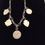Thumbnail: Vintage sterling fob medal necklace