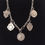 Thumbnail: Vintage sterling fob medal necklace