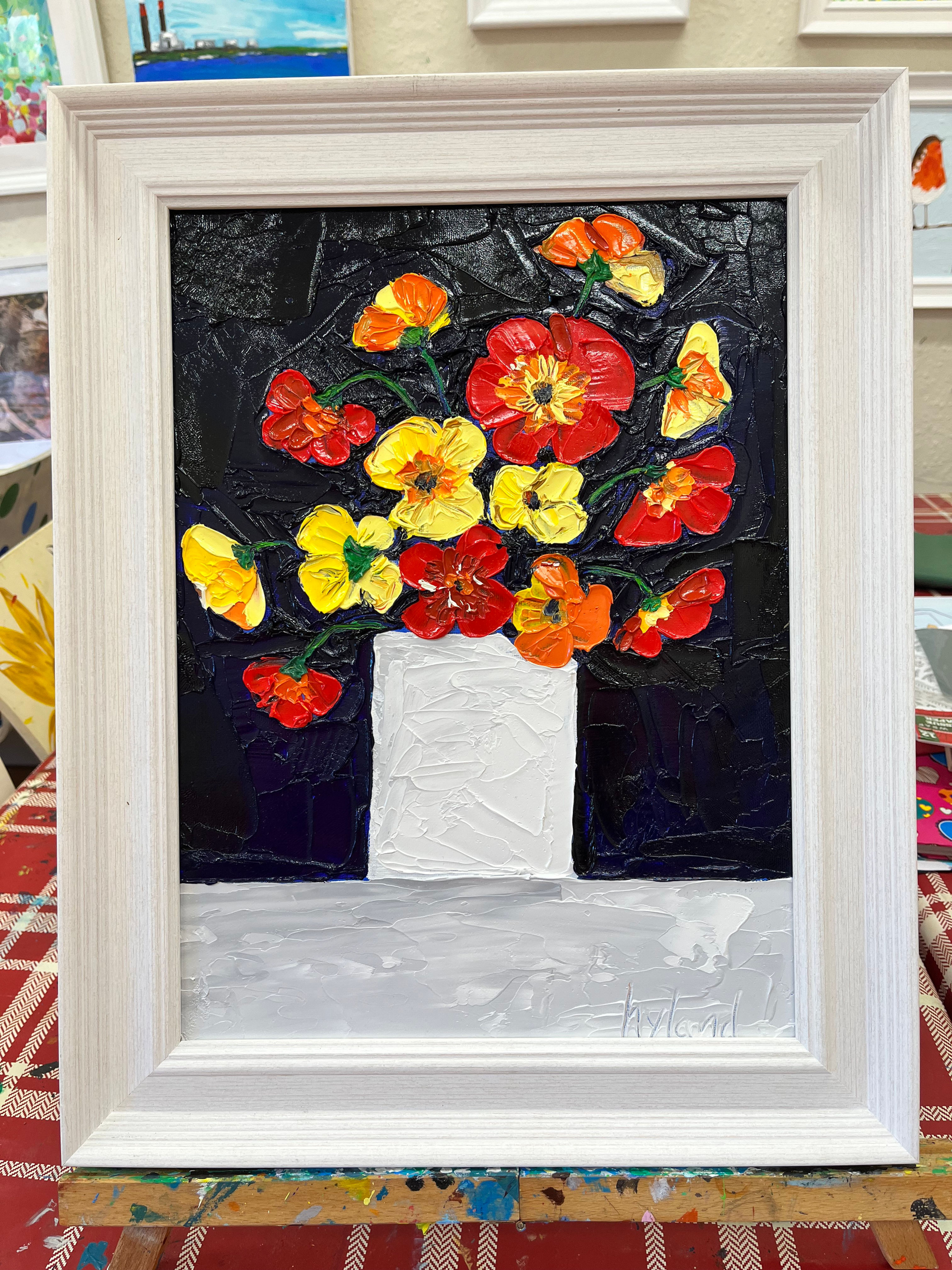 Poppy 'Navy' Oil Painting