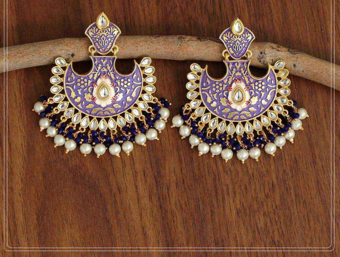 Thumbnail: Kundan earrings  