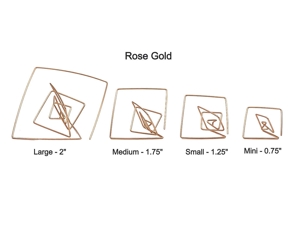 Thumbnail: Large Geo Hoops - Wholesale