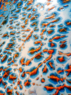 uv reactive acrylic on canvas (work in progress);_12in x 36in (detail)