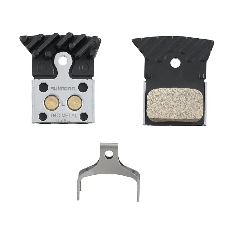 SHIMANO DISC BRAKE PAD | L04C 2-PISTON/METAL W/ COOLING FIN, FOR BR-RS805/505