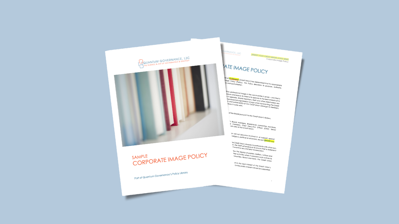 Corporate Image Policy for Credit Unions