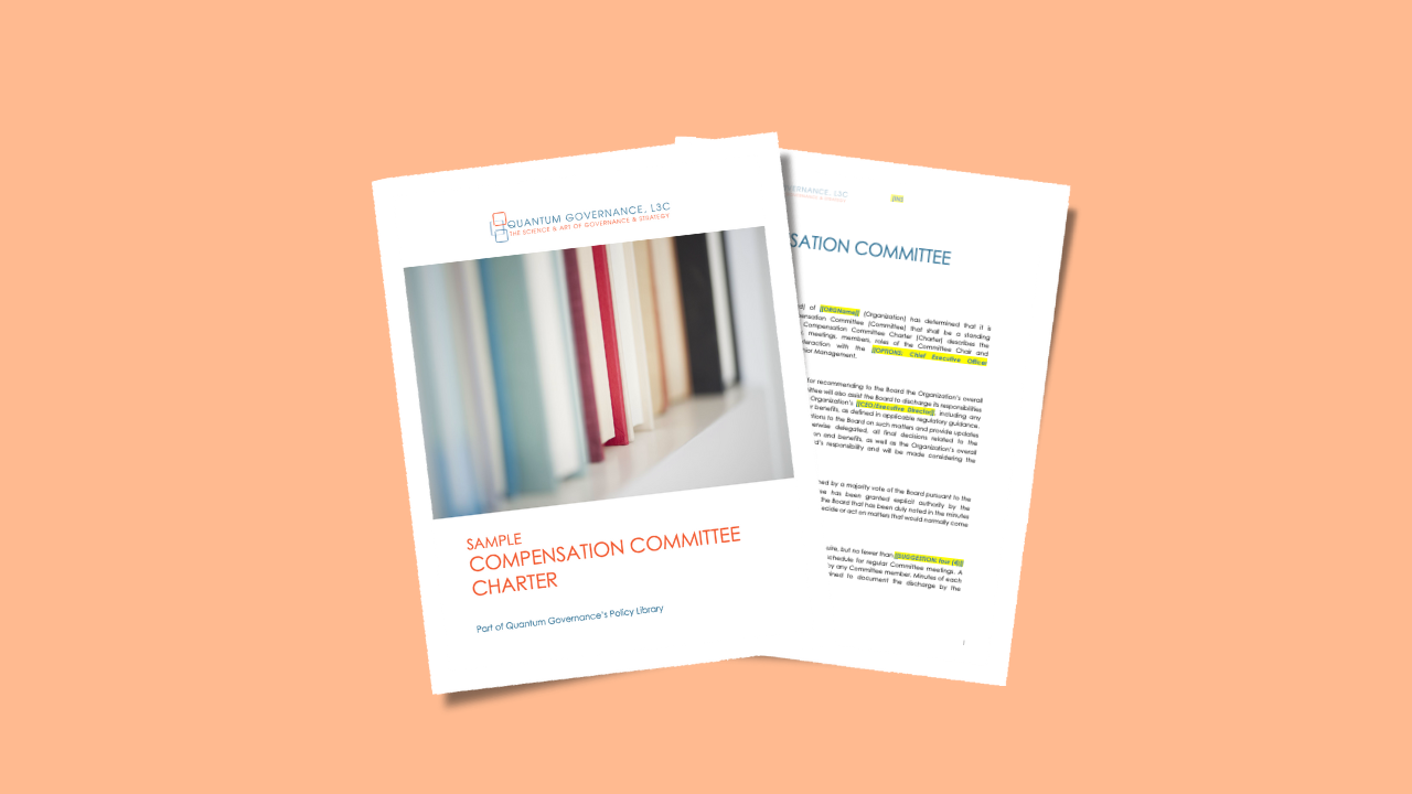 Compensation Committee Charter for Nonprofits