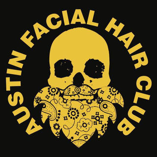 Austin Facial Hair Club logo for Soldier Songs and Voices a non-profit veterans PTSD music healing music therapy