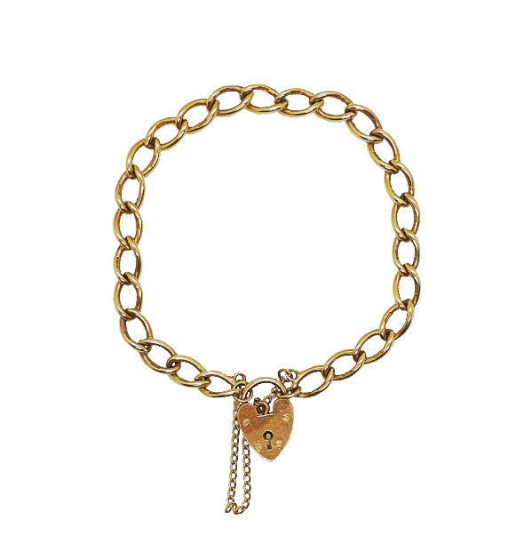 Vintage Charm Bracelet in 9ct Yellow Gold, 8.5g