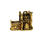 Thumbnail: vintage 9ct gold church charm reverse view