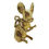 Thumbnail: Vintage 9ct gold Mouse charm, articulated