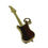 Thumbnail: Vintage 9ct gold Electric Guitar charm in 1960s style, rear view showing the wood effect back.