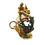 Thumbnail: Vintage enamelled gold St George and Dragon charm showing the dragon