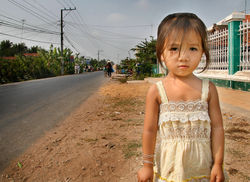 Girl. Delta Mekong, Vietnam
