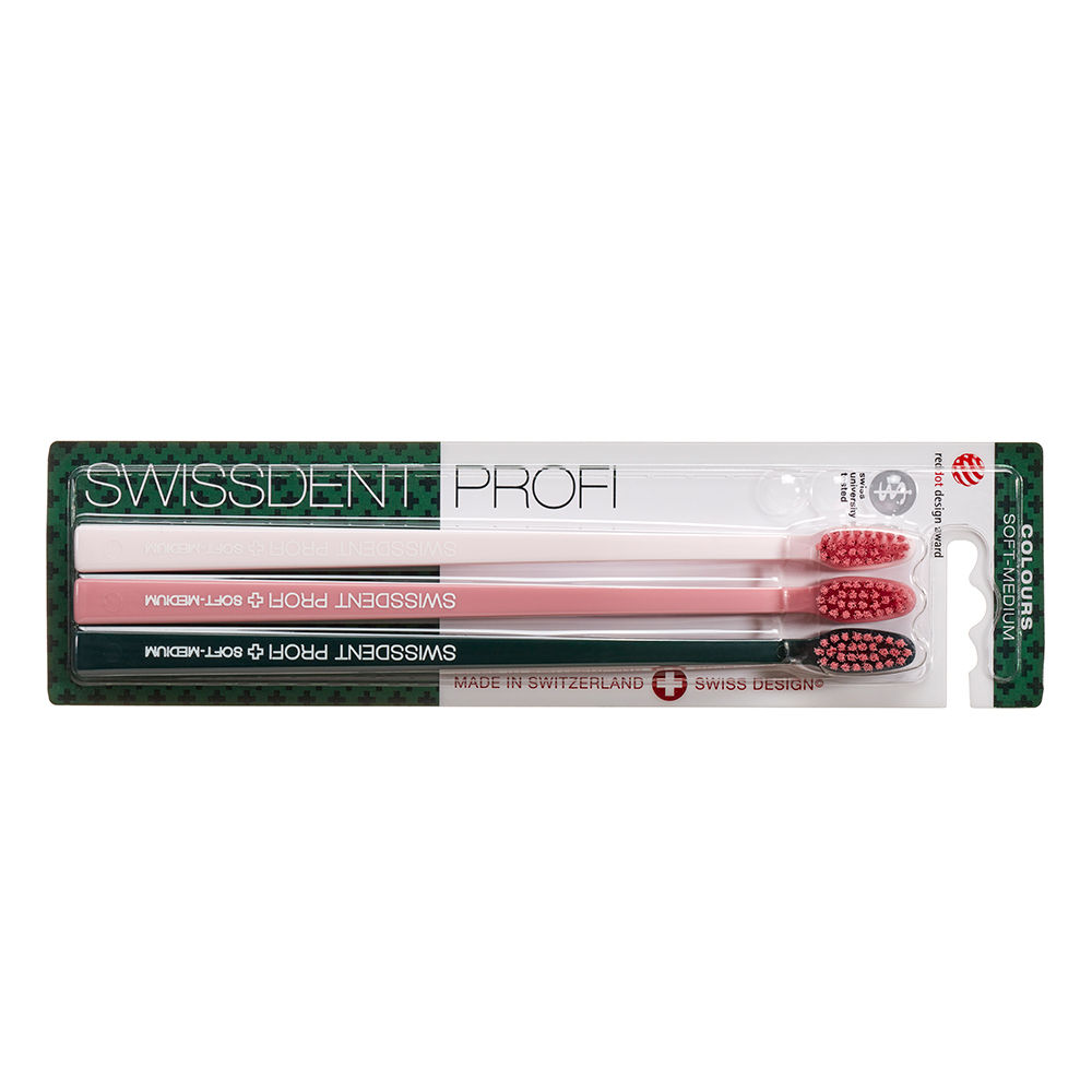 COLOURS Toothbrushes Triopack SOFT-MEDIUM