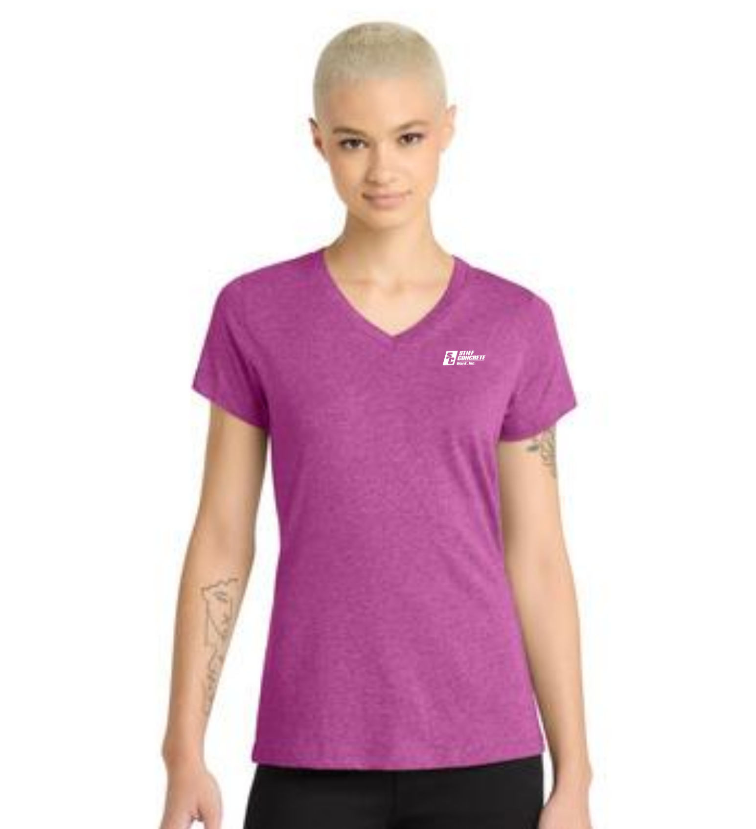 District® Women's Perfect Blend® CVC V-Neck Tee