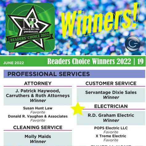 Greensboro News & Record Award Winner!