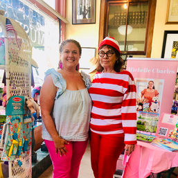 Picture Janet the owner of the Muse Book Shop and the Author of the Pepper Kindly book Series.