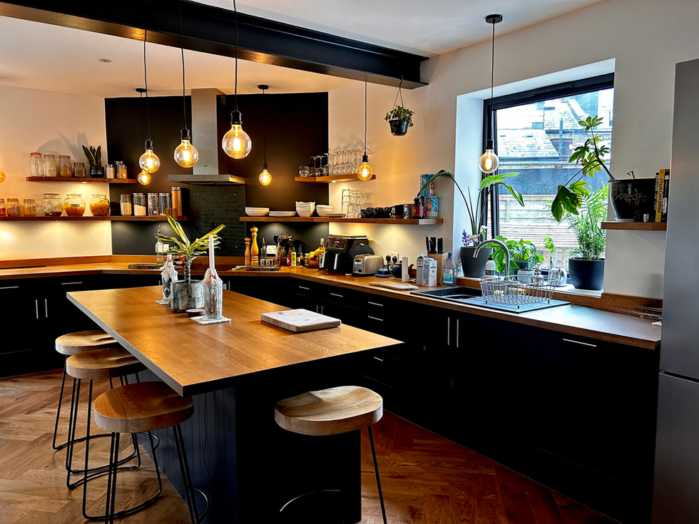 Small house plans Brentford side extension kitchen design