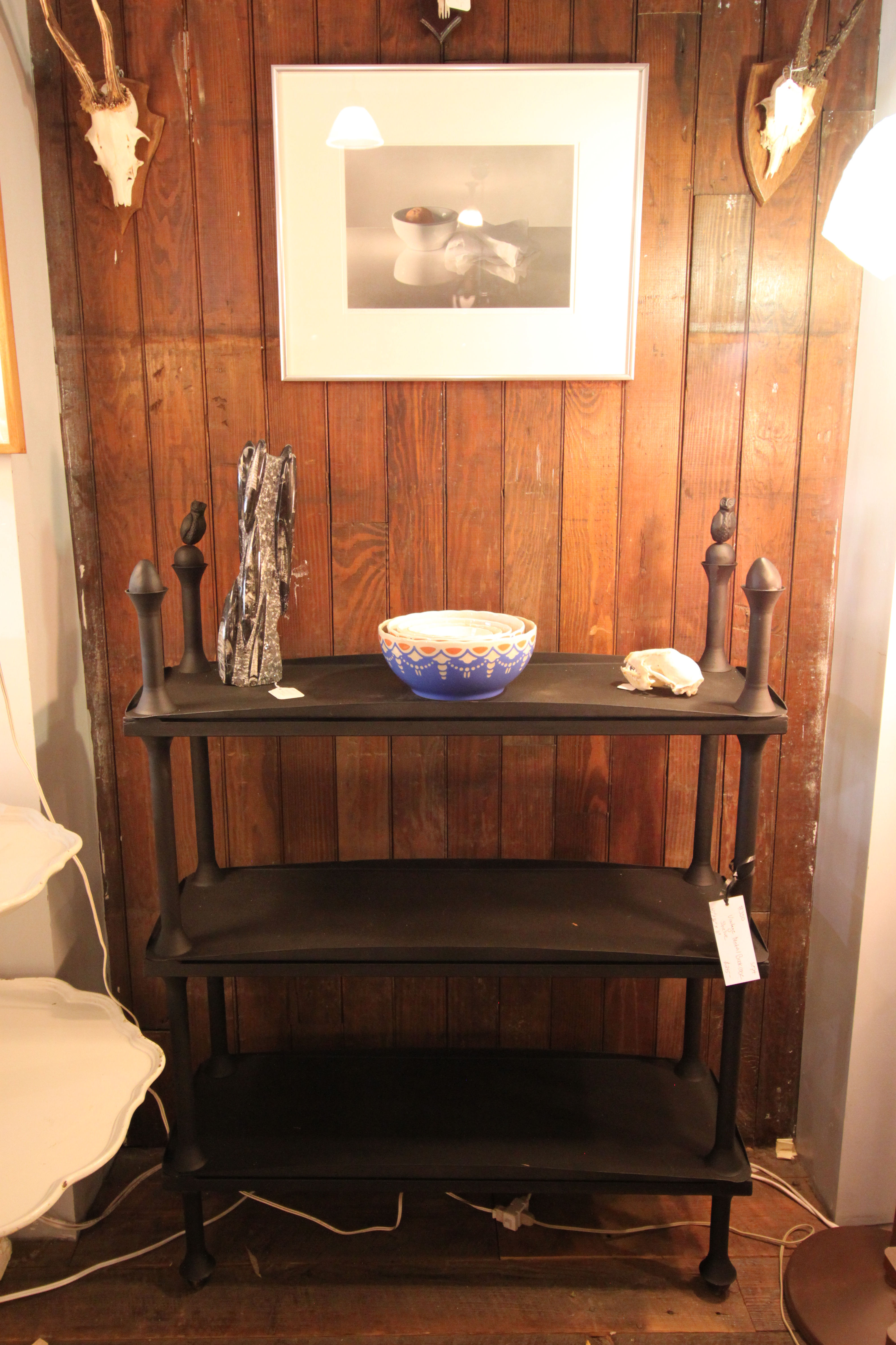 Ornate Metal Bookshelf