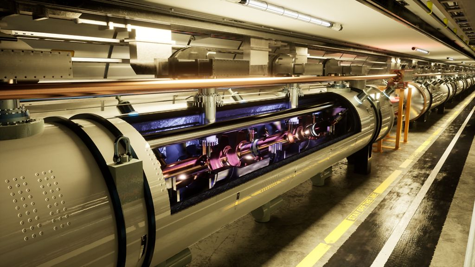 Artistic representation of the Future Circular Collider (FCC-ee) (Image: CERN)