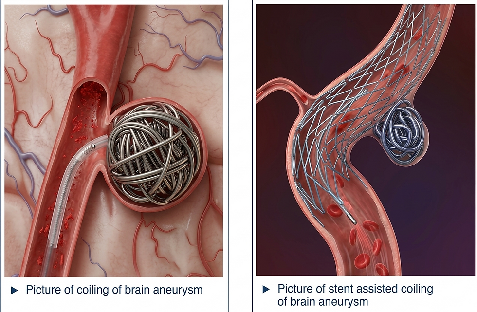 Brain Aneurism coiling