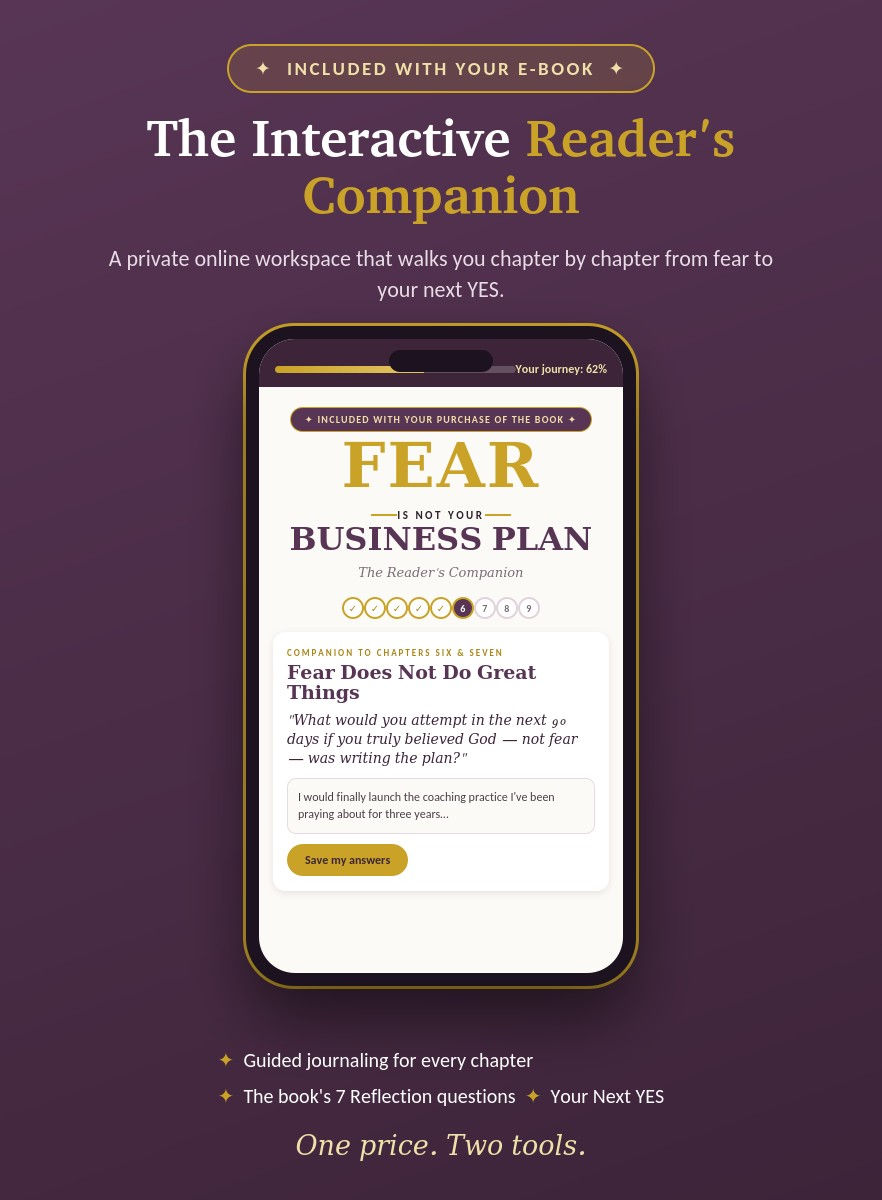Thumbnail: Fear is Not Your Business Plan (E-Book + Interactive Companion) 