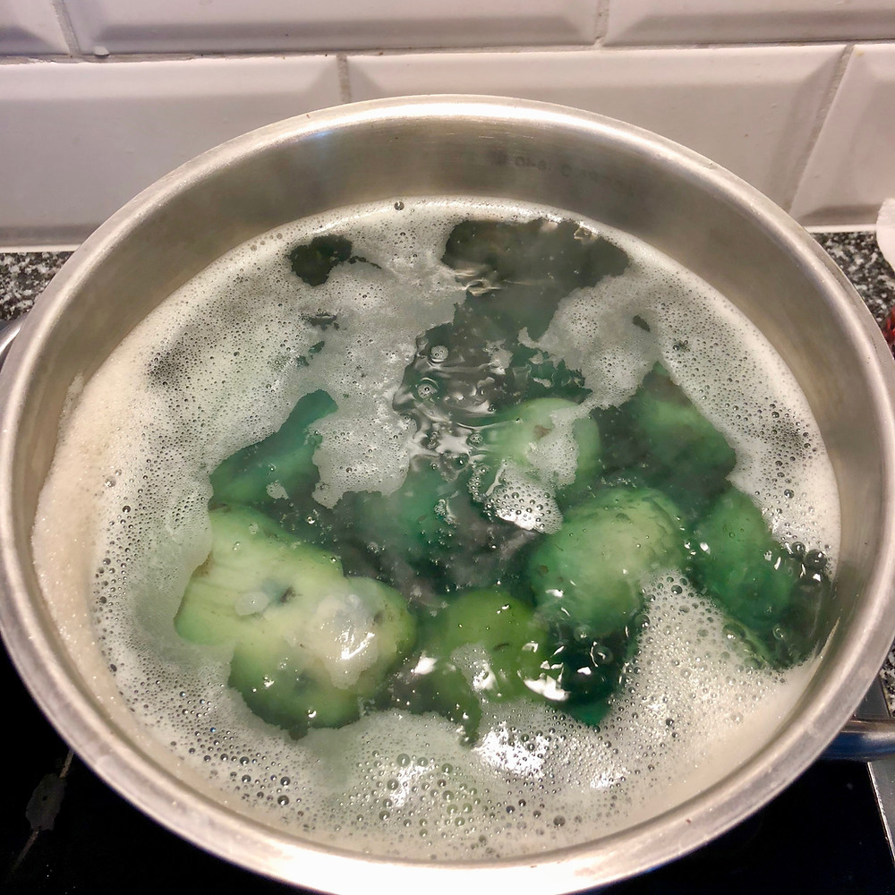 Suddenly they turn green!