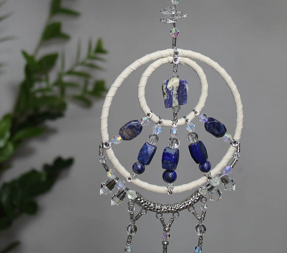 Thumbnail: Lapis Lazuli & Sodalite Mandala No:2 Hanger                          Wholesale