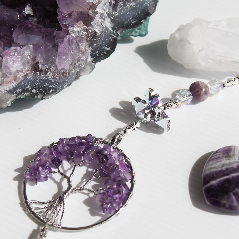 Thumbnail: Amethyst 60cm Tree of Life Hanger                            Wholesale
