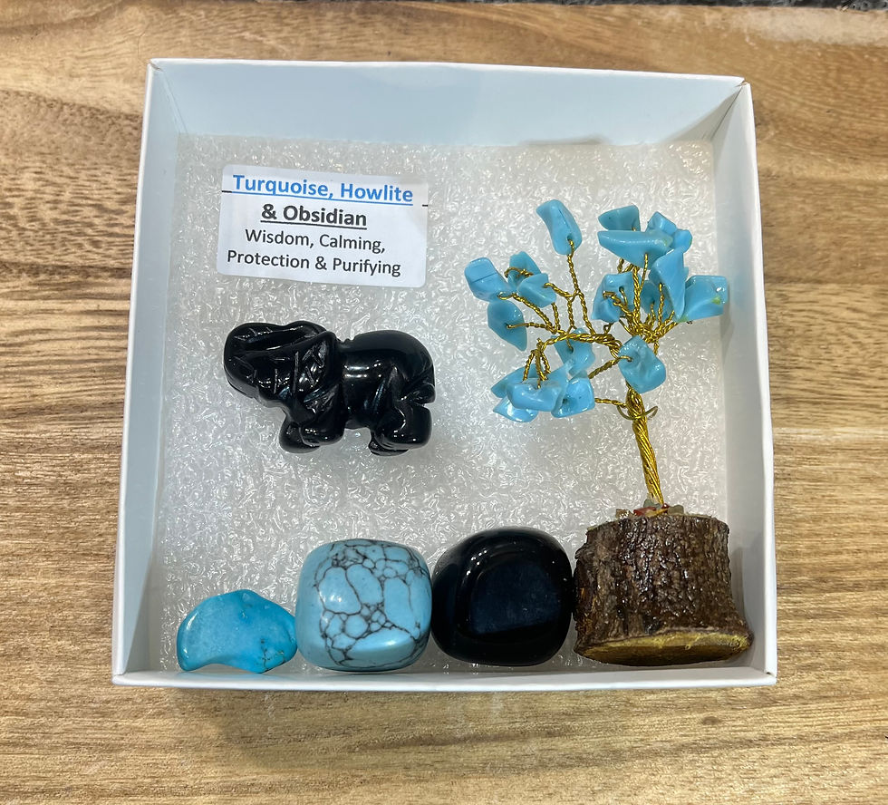 Obsidian Elephant Gemstone Gift Box