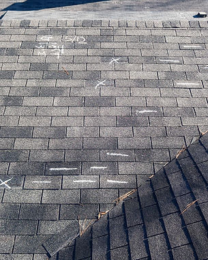 Residential roof inspection for an insurance claim due to storm damage. .jpg