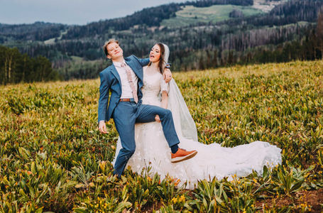Summer Secret Location High Uintas Bride and Groom Session with Eliza & Skot 15