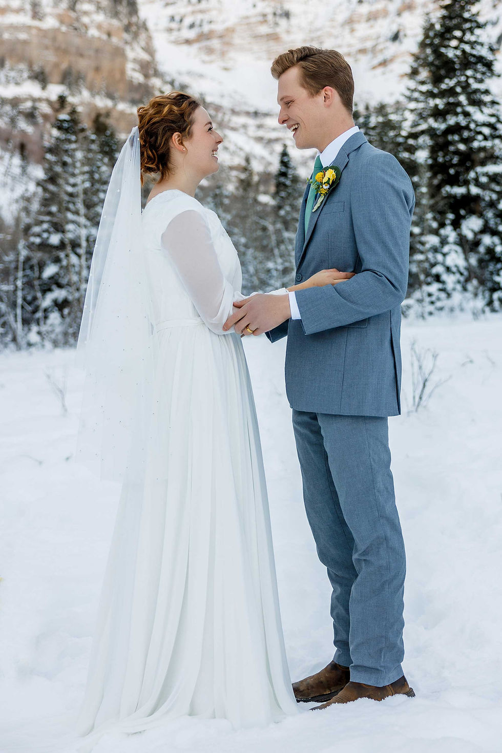 Kenzi and Gabriel's Winter Aspen Grove Photoshoot 4