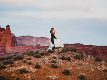 Bride and Groom in Moab