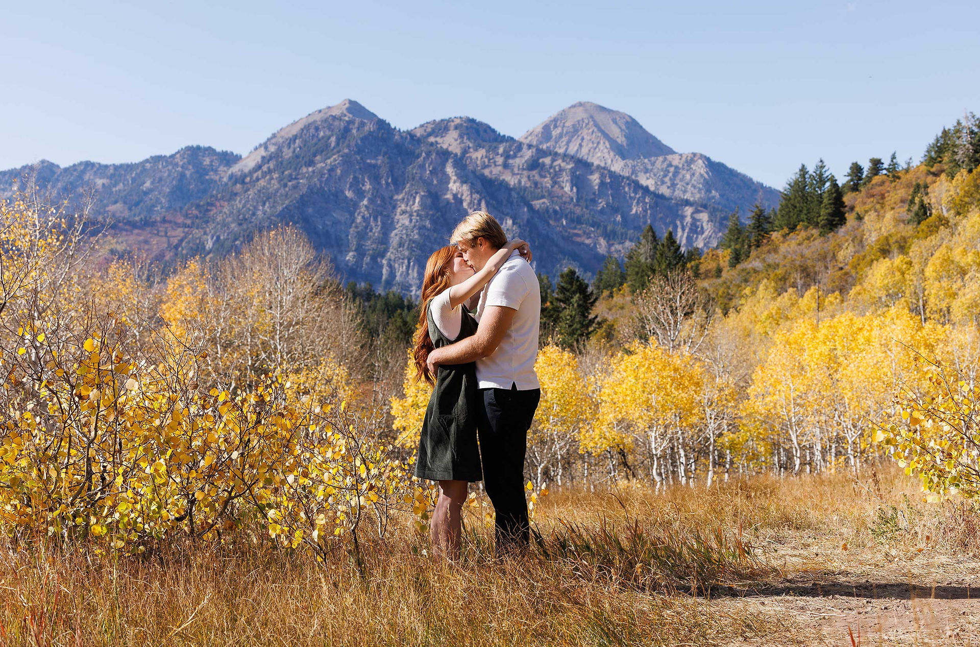 Alexis and Tyler’s Fall Engagement Session Along the Alpine Loop Scenic Byway by Utah Wedding Photographer James Erick Photography Utah
