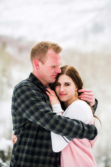 Ravyn & Josh's Winter Sundance Engagement by Utah Wedding Photographers James Erick Photography Utah