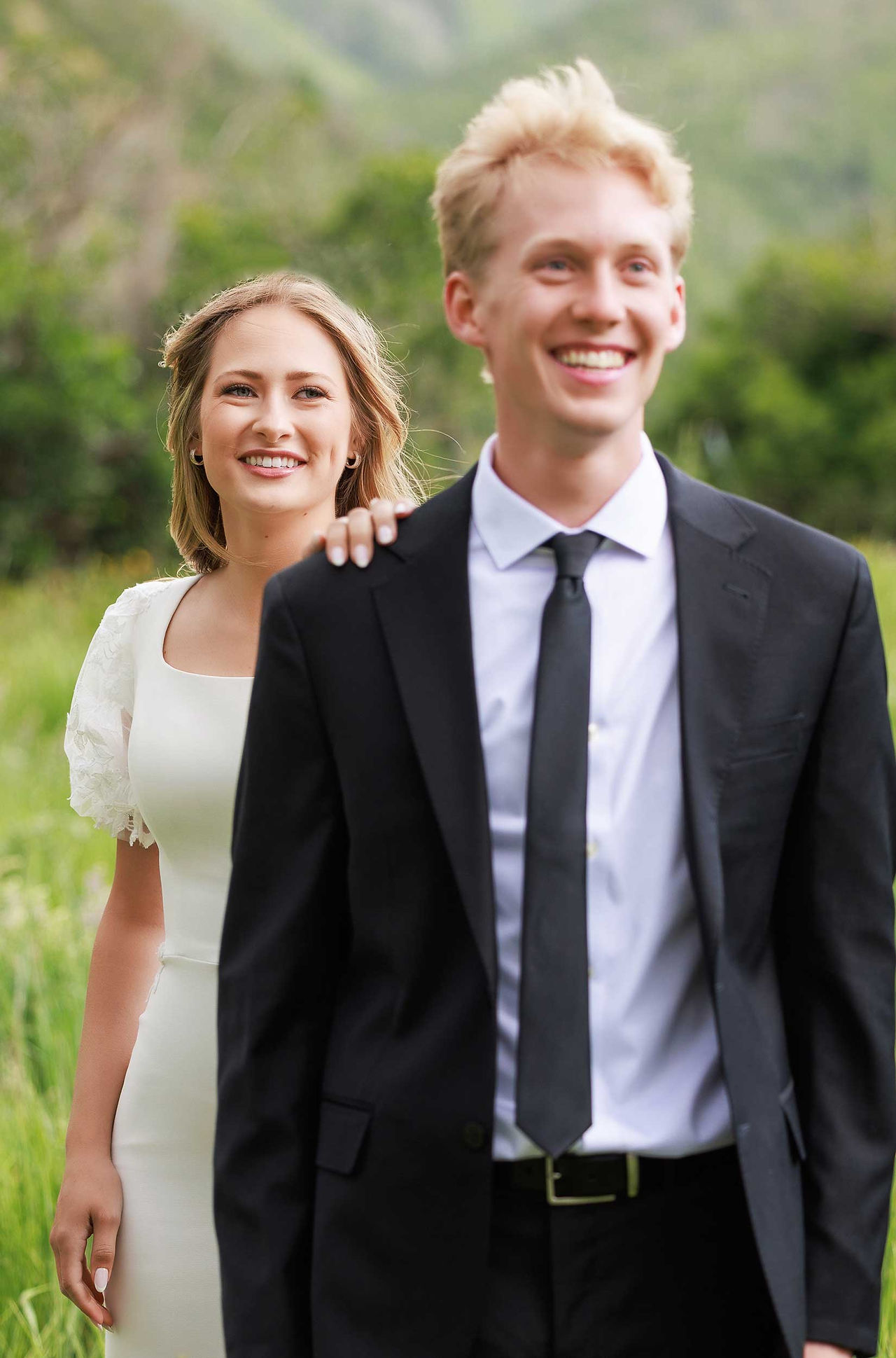 Faith & Luke's Dreamy Summer Photo Shoot at Big Springs Park by Utah Wedding Photographrs JEP