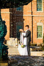 Winter Provo City Center Temple Wedding: Carli & Zach by Utah Wedding Photographer James Erick Photography Utah