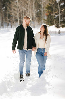 T.J and Kailey's Magical Surprise Engagement at Jordan Pines by Utah Wedding Photographers JEP